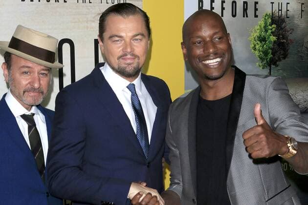 Fisher Stevens, Leonardo DiCaprio und Tyrese Gibson beim Screening des Dokumentarfilms Before The Flood im Bing Theater der LACMA. Los Angels, 24.10.2016 Foto:xC.xBehringx xFuturexImage