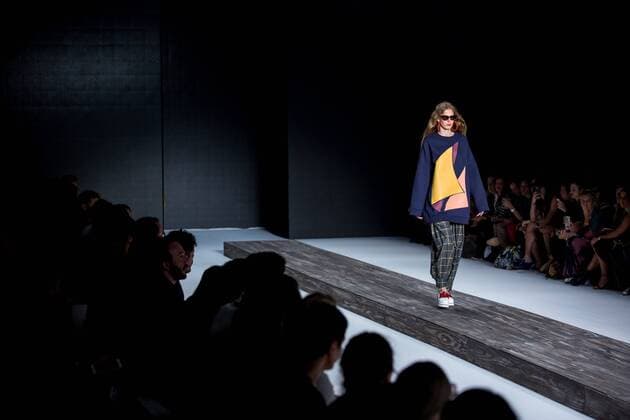 October 25, 2016 - Sao Paulo, Brazil - Model presents creation by A Brand, during the Sao Paulo Fashion Week, winter 2017 edition, this Tuesday, in Sao Paulo, Brazil. Sao Paulo Brazil - ZUMAl146 20161025_zaf_l146_031