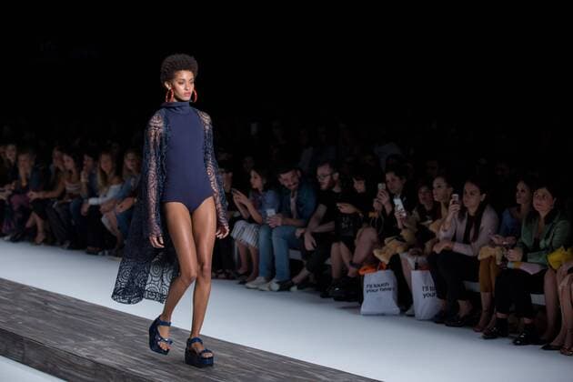 October 25, 2016 - Sao Paulo, Brazil - Model presents creation by A Brand, during the Sao Paulo Fashion Week, winter 2017 edition, this Tuesday, in Sao Paulo, Brazil. Sao Paulo Brazil - ZUMAl146 20161025_zaf_l146_036