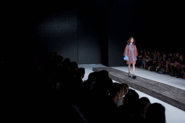 October 25, 2016 - Sao Paulo, Brazil - Model presents creation by A Brand, during the Sao Paulo Fashion Week, winter 2017 edition, this Tuesday, in Sao Paulo, Brazil. Sao Paulo Brazil - ZUMAl146 20161025_zaf_l146_035