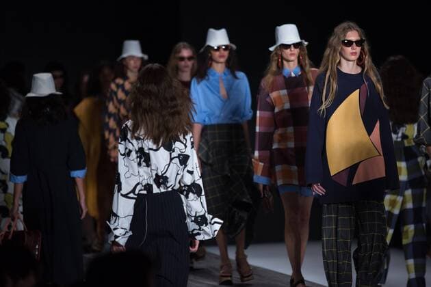 October 25, 2016 - Sao Paulo, Brazil - Model presents creation by A Brand, during the Sao Paulo Fashion Week, winter 2017 edition, this Tuesday, in Sao Paulo, Brazil. Sao Paulo Brazil - ZUMAl146 20161025_zaf_l146_038