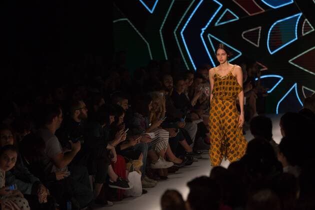 October 25, 2016 - Sao Paulo, Brazil - Model presents creation by Lilly Sarti, during the Sao Paulo Fashion Week, winter 2017 edition, this Tuesday, in Sao Paulo, Brazil. Sao Paulo Brazil - ZUMAl146 20161025_zaf_l146_051