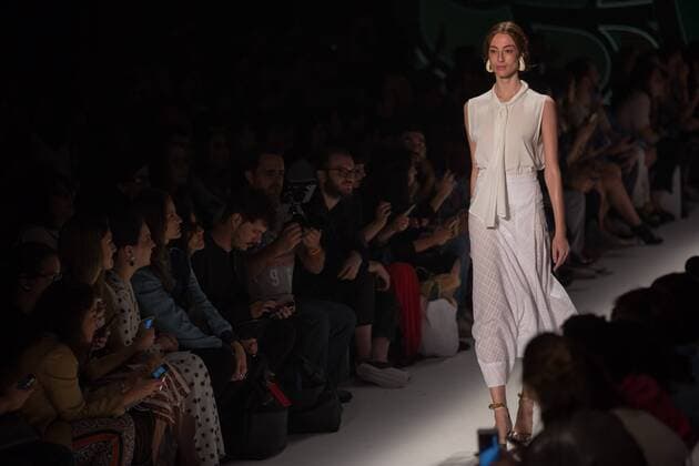 October 25, 2016 - Sao Paulo, Brazil - Model presents creation by Lilly Sarti, during the Sao Paulo Fashion Week, winter 2017 edition, this Tuesday, in Sao Paulo, Brazil. Sao Paulo Brazil - ZUMAl146 20161025_zaf_l146_059