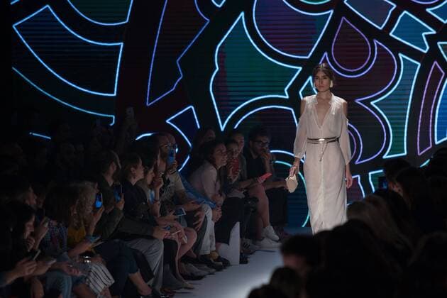 October 25, 2016 - Sao Paulo, Brazil - Model presents creation by Lilly Sarti, during the Sao Paulo Fashion Week, winter 2017 edition, this Tuesday, in Sao Paulo, Brazil. Sao Paulo Brazil - ZUMAl146 20161025_zaf_l146_066