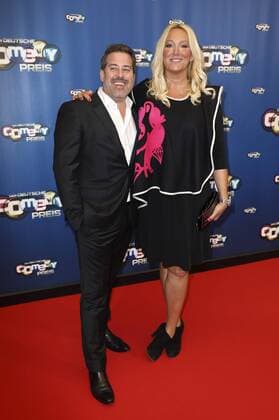 Katja Mitchell mit Daniel Langerhausen bei der Verleihung des Deutschen Comedypreises 2016 im Coloneum. Köln, 25.10.2016 Foto:xS.xGabschx xFuturexImage