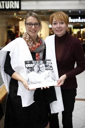 Pressekonferenz für den Kalender Ausgezogen - Roswita Jochum - Kathrin Märker-Schwabe Kalender - Ausgezogen