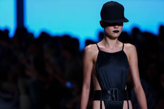 October 26, 2016 - Sao Paulo, Brazil - Model presents creation by Amir Slama, during the Sao Paulo Fashion Week, winter 2017 edition, this Wednesday , in Sao Paulo, Brazil. Sao Paulo Brazil - ZUMAl146 20161026_zaf_l146_077