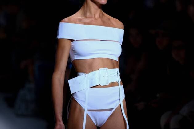 October 26, 2016 - Sao Paulo, Brazil - Model presents creation by Amir Slama, during the Sao Paulo Fashion Week, winter 2017 edition, this Wednesday , in Sao Paulo, Brazil. Sao Paulo Brazil - ZUMAl146 20161026_zaf_l146_079