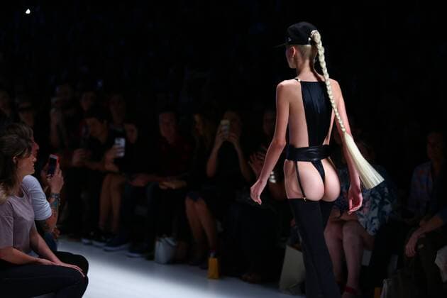 October 26, 2016 - Sao Paulo, Brazil - Model presents creation by Amir Slama, during the Sao Paulo Fashion Week, winter 2017 edition, this Wednesday , in Sao Paulo, Brazil. Sao Paulo Brazil - ZUMAl146 20161026_zaf_l146_081