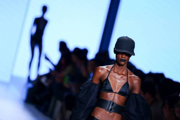 October 26, 2016 - Sao Paulo, Brazil - Model presents creation by Amir Slama, during the Sao Paulo Fashion Week, winter 2017 edition, this Wednesday , in Sao Paulo, Brazil. Sao Paulo Brazil - ZUMAl146 20161026_zaf_l146_089