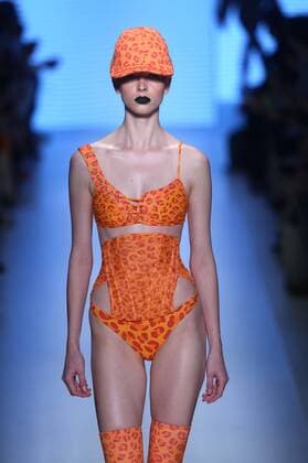 SAO PAULO, Oct. 26, 2016 -- A model presents a creation of Amir Slama s collection during Sao Paulo Fashion Week in Sao Paulo, Brazil on Oct. 26, 2016. ) (cyc) BRAZIL-SAO PAULO-FASHION WEEK RahelxPatrasso 