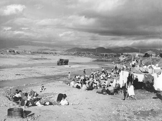 Nakdong River, Korea: August 15, 1951 Koreans washing their clothes in the Nakdong River. xUnderwoodxArchives 4-War-Kor-Mis_3