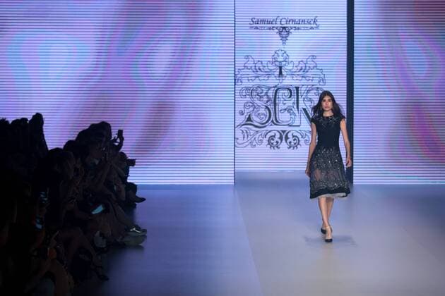 October 27, 2016 - Sao Paulo, Brazil - Model presents creation by Samuel Cirnansck, during the Sao Paulo Fashion Week, winter 2017 edition, this Thursday , in Sao Paulo, Brazil. Sao Paulo Brazil - ZUMAl146 20161027_zaf_l146_017