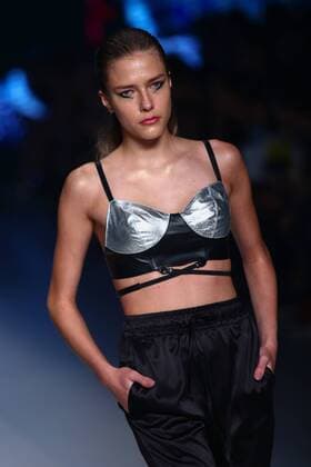 October 27, 2016 - Sao Paulo, Brazil - Model presents creation by Ratier, during the Sao Paulo Fashion Week, winter 2017 edition, this Thursday , in Sao Paulo, Brazil. Sao Paulo Brazil - ZUMAl146 20161027_zaf_l146_068
