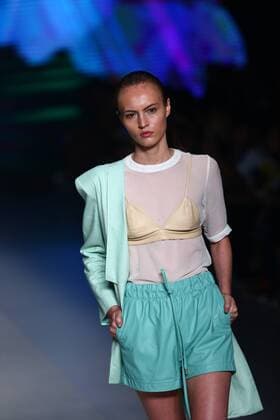 October 27, 2016 - Sao Paulo, Brazil - Model presents creation by Ratier, during the Sao Paulo Fashion Week, winter 2017 edition, this Thursday , in Sao Paulo, Brazil. Sao Paulo Brazil - ZUMAl146 20161027_zaf_l146_076