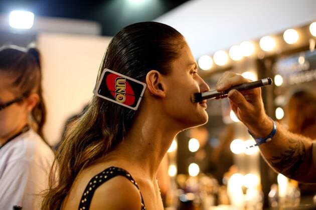 Sao Paulo Fashion Week - backstage SÃO PAULO, SP - 27.10.2016: SPFW N42 - Backstage Ratier during SPFW N2 held on Thursday (27) in São Paulo, SP. x1221586x  BrunaxMarques