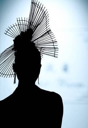 A model presents a creation by designer Zhuang Ganran for the Rabbit-Warm during the China Fashion Week in Beijing, capital of China, Oct. 28, 2016. ) (wyo) CHINA-BEIJING-FASHION WEEK(CN) ChenxJianli 