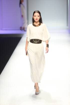 October 28, 2016 - Beijing, Beijing, China - A model presents a creation of Rabbit-Warm at China Fashion Week in Beijing on October 28th, 2016. Beijing China  - ZUMAs145 20161028_zaa_s145_096