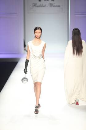 October 28, 2016 - Beijing, Beijing, China - A model presents a creation of Rabbit-Warm at China Fashion Week in Beijing on October 28th, 2016. Beijing China  - ZUMAs145 20161028_zaa_s145_097