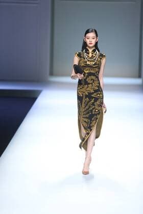 October 28, 2016 - Beijing, Beijing, China - A model presents a creation of Rabbit-Warm at China Fashion Week in Beijing on October 28th, 2016. Beijing China  - ZUMAs145 20161028_zaa_s145_106