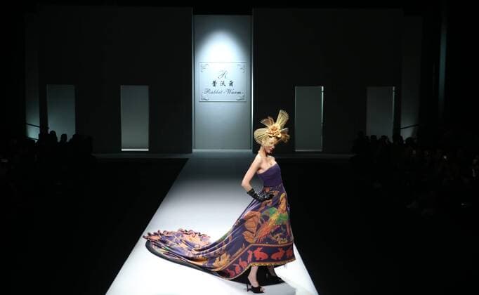 October 28, 2016 - Beijing, Beijing, China - A model presents a creation of Rabbit-Warm at China Fashion Week in Beijing on October 28th, 2016. Beijing China  - ZUMAs145 20161028_zaa_s145_116