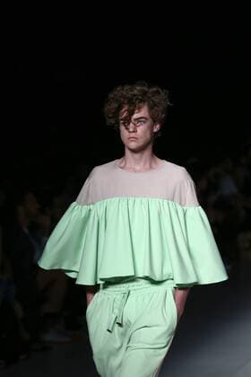 October 28, 2016 - Sao Paulo, Brazil - Model presents creation by Joao Pimenta, during the Sao Paulo Fashion Week, winter 2017 edition, this Friday , in Sao Paulo, Brazil. Sao Paulo Brazil - ZUMAl146 20161028_zaf_l146_006