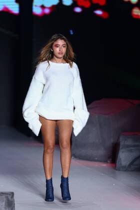 October 28, 2016 - Sao Paulo, Brazil - Model presents creation by Coca Cola Jeans, during the Sao Paulo Fashion Week, winter 2017 edition, this Friday , in Sao Paulo, Brazil. Sao Paulo Brazil - ZUMAl146 20161028_zaf_l146_024