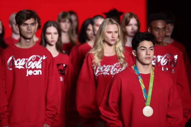 October 28, 2016 - Sao Paulo, Brazil - ARTHUR MARIANO, olympic medalist, during the Coca Cola Jeans parade, at Sao Paulo Fashion Week, winter 2017 edition, this Friday , in Sao Paulo, Brazil. Sao Paulo Brazil - ZUMAl146 20161028_zaf_l146_035