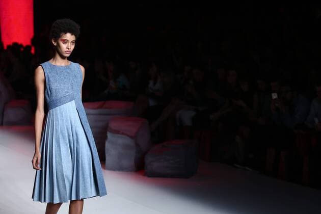 October 28, 2016 - Sao Paulo, Brazil - Model presents creation by Coca Cola Jeans, during the Sao Paulo Fashion Week, winter 2017 edition, this Friday , in Sao Paulo, Brazil. Sao Paulo Brazil - ZUMAl146 20161028_zaf_l146_040