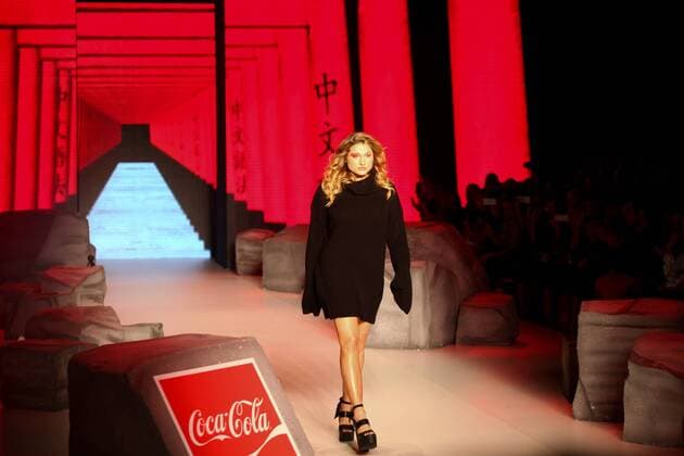 SÃO PAULO, SP - 28.10.2016: SPFW N42 - Sasha meneghel in the parade brand Coca Cola Jeans during São Paulo Fashion Week (SPFW) Trans N42 held in Ibirapuera Hall in São Paulo, SP. x1222346x  RicardoxMoreira