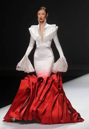 Chinese and European models wear clothing from the Maryma 2017 collection during China s international fashion week in Beijing on October 29, 2016. Chinese fashion designers are becoming an international force with both European and American fashion houses looking at the new, fresh Chinese clothing-minds as potential partners in future clothing brands.  PEK2016102923 STEPHENxSHAVER