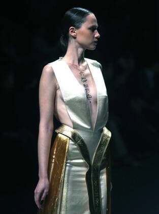 Chinese and European models wear clothing from the Maryma 2017 collection during China s international fashion week in Beijing on October 29, 2016. Chinese fashion designers are becoming an international force with both European and American fashion houses looking at the new, fresh Chinese clothing-minds as potential partners in future clothing brands.  PEK2016102941 STEPHENxSHAVER