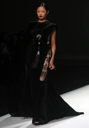 Chinese and European models wear clothing from the Maryma 2017 collection during China s international fashion week in Beijing on October 29, 2016. Chinese fashion designers are becoming an international force with both European and American fashion houses looking at the new, fresh Chinese clothing-minds as potential partners in future clothing brands.  PEK2016102947 STEPHENxSHAVER