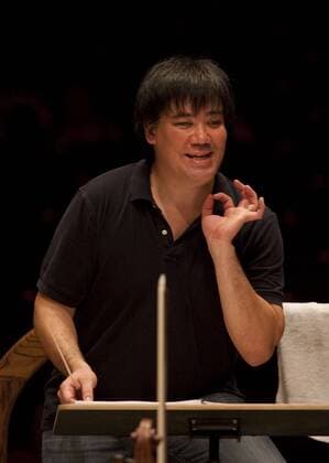 Nov 14, 2008 - Washington, District of Columbia, USA - New York Philharmonic conductor, ALAN GILBERT, looks at the score during a rehearsal. - ZUMAb64_ 20081114_rua_b64_498
