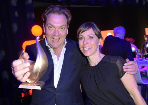 Leipzig After-Show-Party nach der 22. Verleihung des Medienpreises Goldene Henne am 28.10.2016 Neue Messe Leipzig (Sachsen). IM Die Schauspieler Charly Huebner und Anneke Kim Sarnau Copyright: xModla Eibner-Pressefotox ep_cma
