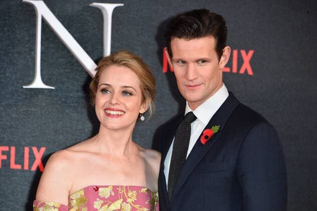 November 1, 2016 - London, London, UK - CLAIRE FOY and MATT SMITH attend the TV premiere of the new Netflix series The Crown about the reign of Queen Elizabeth II. London, UK. London UK  - ZUMAl94_ 20161101_zaf_l94_056
