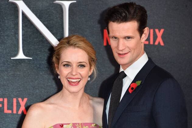 November 1, 2016 - London, London, UK - CLAIRE FOY and MATT SMITH attend the TV premiere of the new Netflix series The Crown about the reign of Queen Elizabeth II. London, UK. London UK  - ZUMAl94_ 20161101_zaf_l94_057