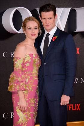 . 01 11 2016. London, United Kingdom. Matt Smith and Claire Foy attend The Crown TV series premiere.  xChrisxJosephx xi-Imagesx IIM-13723-0038