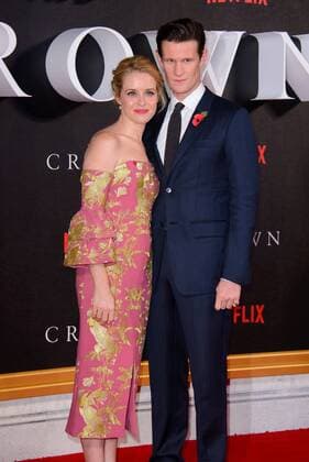 . 01 11 2016. London, United Kingdom. Matt Smith and Claire Foy attend The Crown TV series premiere.  xChrisxJosephx xi-Imagesx IIM-13723-0067