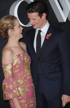 November 1, 2016 - London, England, United Kingdom - Matt Smith and Claire Foy attend the world premiere of The Crown at Odeon Leciester Square. London United Kingdom - ZUMAs147 20161101_zap_s147_048