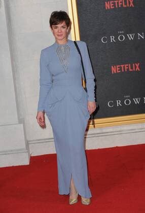 November 1, 2016 - London, England, United Kingdom - Victoria Hamilton attends the world premiere of The Crown at Odeon Leciester Square. London United Kingdom - ZUMAs147 20161101_zap_s147_055