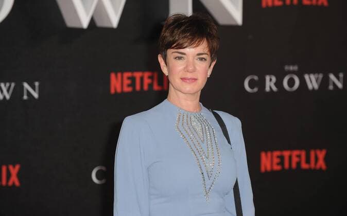 November 1, 2016 - London, England, United Kingdom - Victoria Hamilton attends the world premiere of The Crown at Odeon Leciester Square. London United Kingdom - ZUMAs147 20161101_zap_s147_058