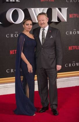The Crown World Premiere London, UK. Allegra Riggio and Jared Harris at the World Premiere of new Netflix Original series The Crown at Odeon Leicester Square on November 1, 2016 in London, England. LMK386 -61210-021116 