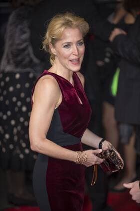 The Crown World Premiere London, UK. Gillian Anderson at the World Premiere of new Netflix Original series The Crown at Odeon Leicester Square on November 1, 2016 in London, England. LMK386 -61210-021116 