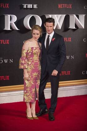 The Crown World Premiere London, UK. Matt Smith and Claire Foy at the World Premiere of new Netflix Original series The Crown at Odeon Leicester Square on November 1, 2016 in London, England. LMK386 -61210-021116 