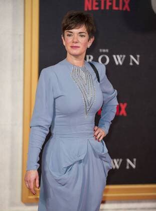 The Crown World Premiere London, UK. Victoria Hamilton at the World Premiere of new Netflix Original series The Crown at Odeon Leicester Square on November 1, 2016 in London, England. LMK386 -61210-021116 