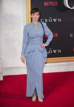 The Crown World Premiere London, UK. Victoria Hamilton at the World Premiere of new Netflix Original series The Crown at Odeon Leicester Square on November 1, 2016 in London, England. LMK386 -61210-021116 