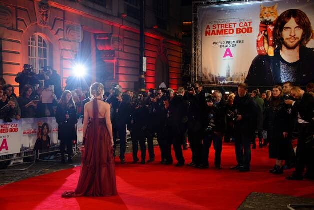 . 03 11 2016. London, United Kingdom. Joanna Froggatt attends the World Premiere of A Street Cat Named Bob.  xChrisxJosephx xi-Imagesx IIM-13750-0048