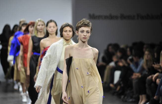 (161104) -- TBILISI, Nov. 4, 2016 -- Models present creations by Janashia from Georgia during the Mercedes-Benz Fashion Week in Tbilisi, capital of Georgia, on Nov. 4, 2016. ) GEORGIA-TBILISI-FASHION WEEK KulumbegashvilixTamuna 