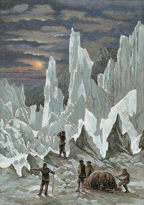 Roald Engebrecht Amundsen (Borge, 1872, in the Arctic, 1928). Norwegian explorer. Engraving by Hildibrand. Colored.  Copyright: xFredericoxTarresx xDanitaxDelimont HI12 PRI0173